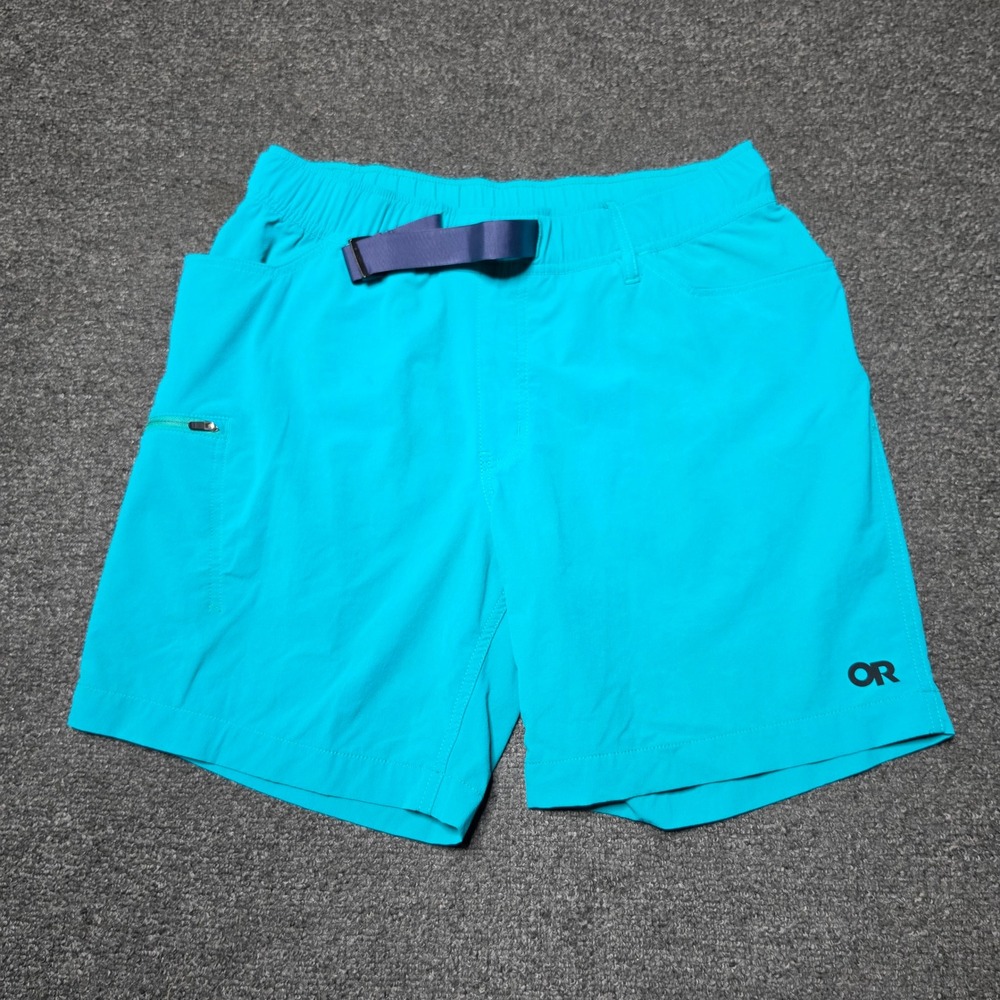 Outdoor Research Ferrosi Shorts Turquoise Womens Medium 7 Inch Inseam Hiking